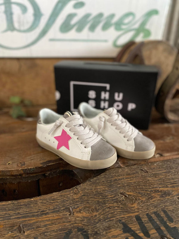 Paris Toddler Sneaker in Light Grey By Shu Shop-Kids Casual Shoes-Shu Shop-Lucky J Boots & More, Women's, Men's, & Kids Western Store Located in Carthage, MO