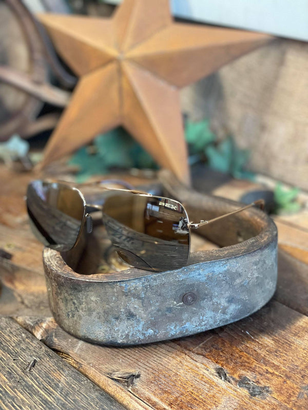 BEX Pilot Gold Brown-Sunglasses-Bex Sunglasses-Lucky J Boots & More, Women's, Men's, & Kids Western Store Located in Carthage, MO