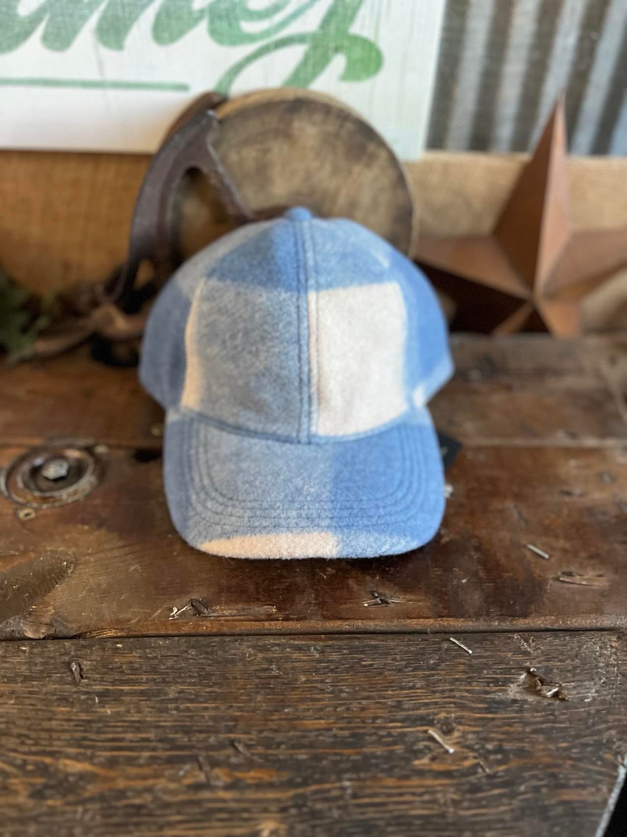 Plaid C.C Ball Cap-Beanie/Gloves-C.C Beanies-Lucky J Boots & More, Women's, Men's, & Kids Western Store Located in Carthage, MO