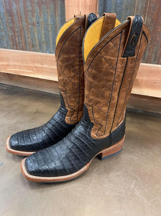 Men's Rod Patrick Black Caiman Boots *FINAL SALE*-Men's Boots-Rod Patrick-Lucky J Boots & More, Women's, Men's, & Kids Western Store Located in Carthage, MO