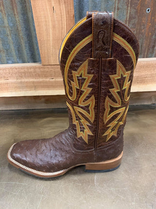 Rod Patrick Brown Full Quill Ostrich *FINAL SALE*-Men's Boots-Rod Patrick-Lucky J Boots & More, Women's, Men's, & Kids Western Store Located in Carthage, MO