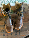 R. Watson Mens Antique Miel Goat & Black Luster Goat-Men's Boots-R. Watson-Lucky J Boots & More, Women's, Men's, & Kids Western Store Located in Carthage, MO