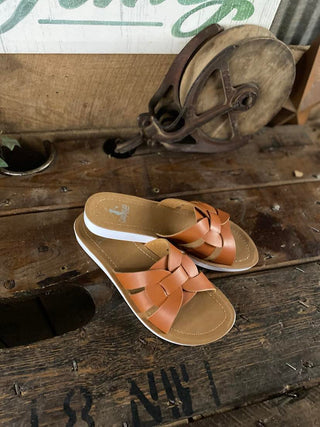 Corkys Rouge Sandal in Cognac *FINAL SALE*-Women's Casual Shoes-Corkys Footwear-Lucky J Boots & More, Women's, Men's, & Kids Western Store Located in Carthage, MO