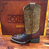 Youth Corral by Tyson Durfey Honey Brown Square Toe Boot T0014-Kids Boots-Corral-Lucky J Boots & More, Women's, Men's, & Kids Western Store Located in Carthage, MO