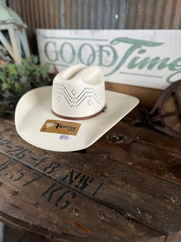 Twister 30X Straw Hat-Cowboy Hats-M & F Western Products-Lucky J Boots & More, Women's, Men's, & Kids Western Store Located in Carthage, MO