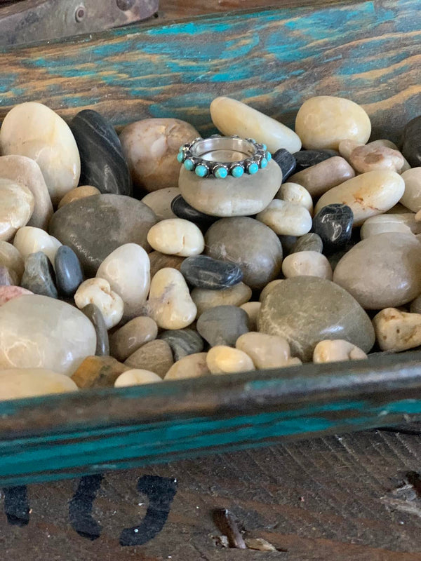 The Finley Ring-Rings-LJ Turquoise-Lucky J Boots & More, Women's, Men's, & Kids Western Store Located in Carthage, MO