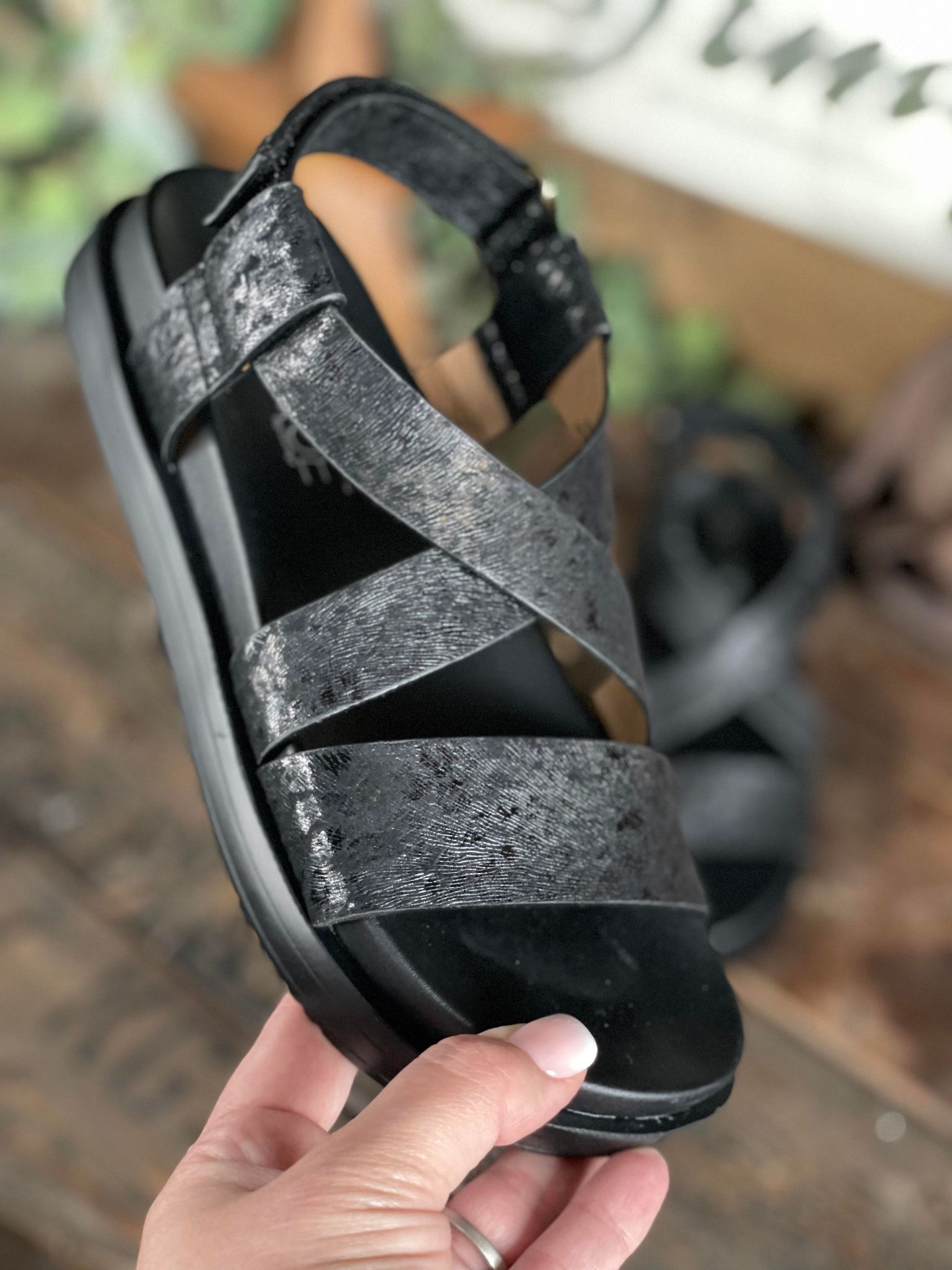 Vibe Sandal in Black Leopard By Corkys Footwear *Final Sale*-Women's Casual Shoes-Corkys Footwear-Lucky J Boots & More, Women's, Men's, & Kids Western Store Located in Carthage, MO