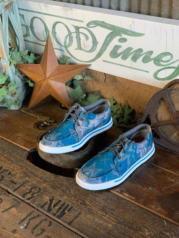 Twisted X Womens Teal Blue Kicks *FINAL SALE*-Women's Casual Shoes-Twisted X Boots-Lucky J Boots & More, Women's, Men's, & Kids Western Store Located in Carthage, MO