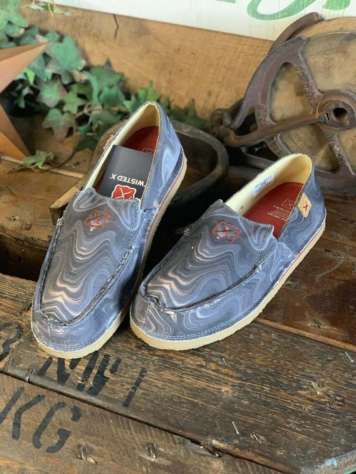 Twisted X Slip-on loafer in Grey Multi *FINAL SALE*-Twisted X Boots-Lucky J Boots & More, Women's, Men's, & Kids Western Store Located in Carthage, MO