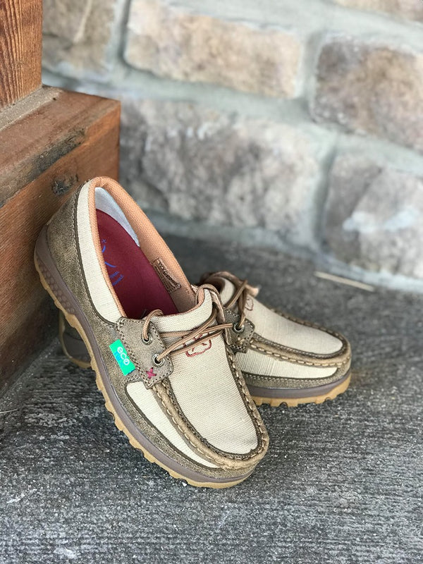 Canvas Boat Shoe Driving Moc *FINAL SALE*-Women's Casual Shoes-Twisted X Boots-Lucky J Boots & More, Women's, Men's, & Kids Western Store Located in Carthage, MO