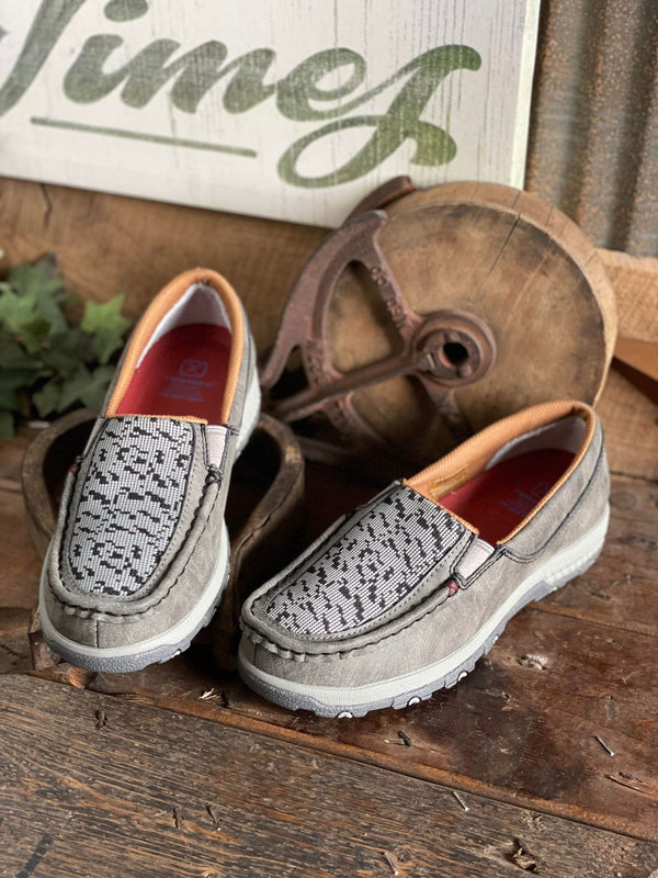 Women's Twisted X Grey Multi Slip-On Driving Moc *FINAL SALE*-Women's Casual Shoes-Twisted X Boots-Lucky J Boots & More, Women's, Men's, & Kids Western Store Located in Carthage, MO