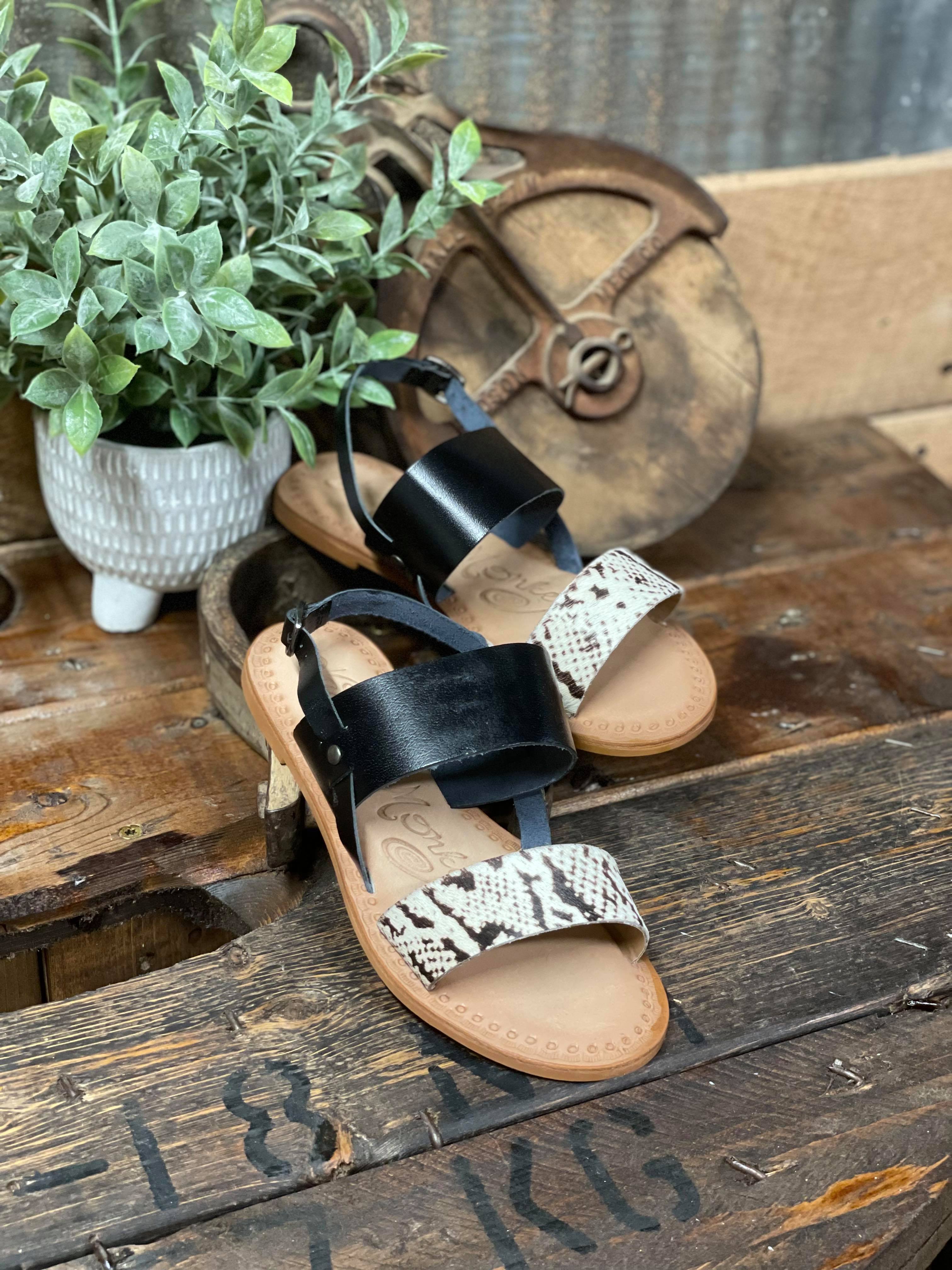 Waco Sandal in Grey *Final Sale*-Women's Casual Shoes-Not Rated/Naughty Monkey-Lucky J Boots & More, Women's, Men's, & Kids Western Store Located in Carthage, MO