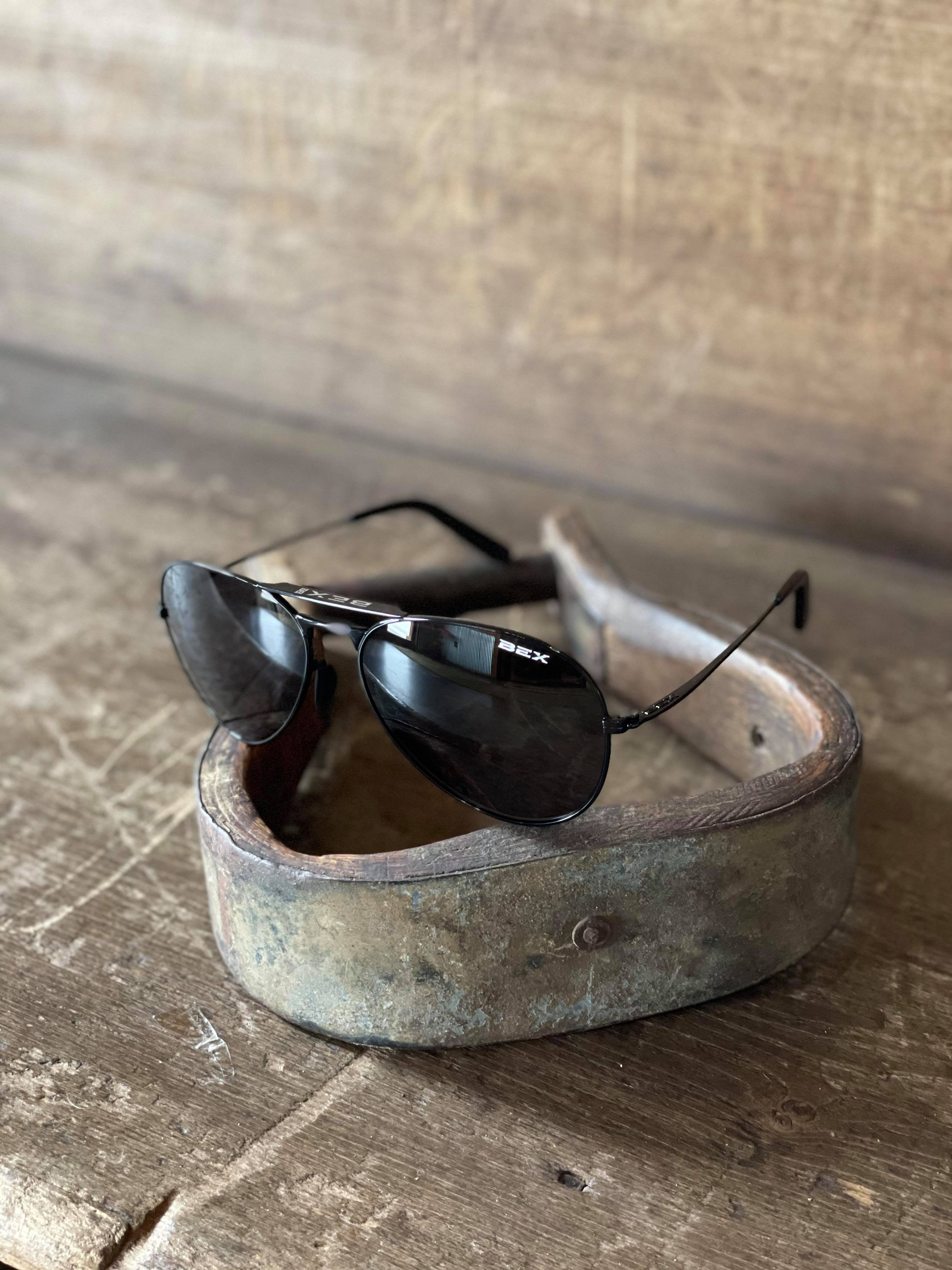 BEX Wesley Black/Gray-Sunglasses-Bex Sunglasses-Lucky J Boots & More, Women's, Men's, & Kids Western Store Located in Carthage, MO