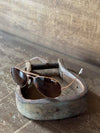 BEX Wesley Rose Gold/Brown-Sunglasses-Bex Sunglasses-Lucky J Boots & More, Women's, Men's, & Kids Western Store Located in Carthage, MO