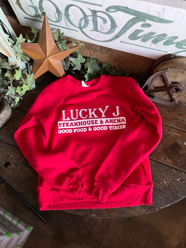 LJ Youth Bella Sweatshirt-Youth Sweatshirt-The Dugout-Lucky J Boots & More, Women's, Men's, & Kids Western Store Located in Carthage, MO