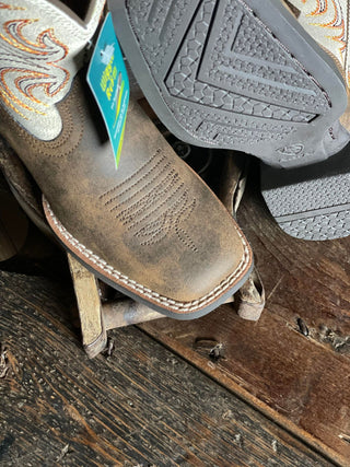 Ariat Youth Storm Boot in Antique Brown-Kids Boots-Ariat-Lucky J Boots & More, Women's, Men's, & Kids Western Store Located in Carthage, MO