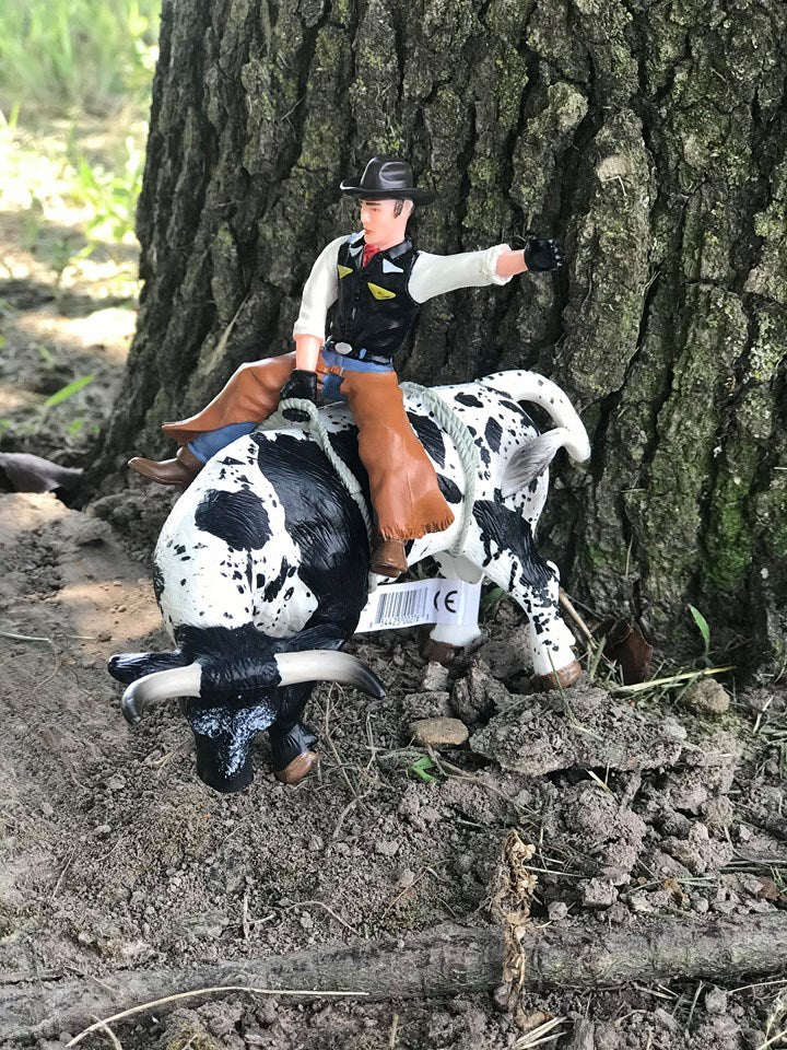Little Buster Bucking Bull & Rider / Kids farm toys