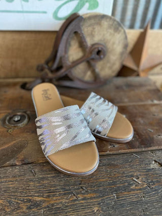 Graceful Sandals in Silver Zebra *FINAL SALE*-Women's Casual Shoes-Corkys Footwear-Lucky J Boots & More, Women's, Men's, & Kids Western Store Located in Carthage, MO