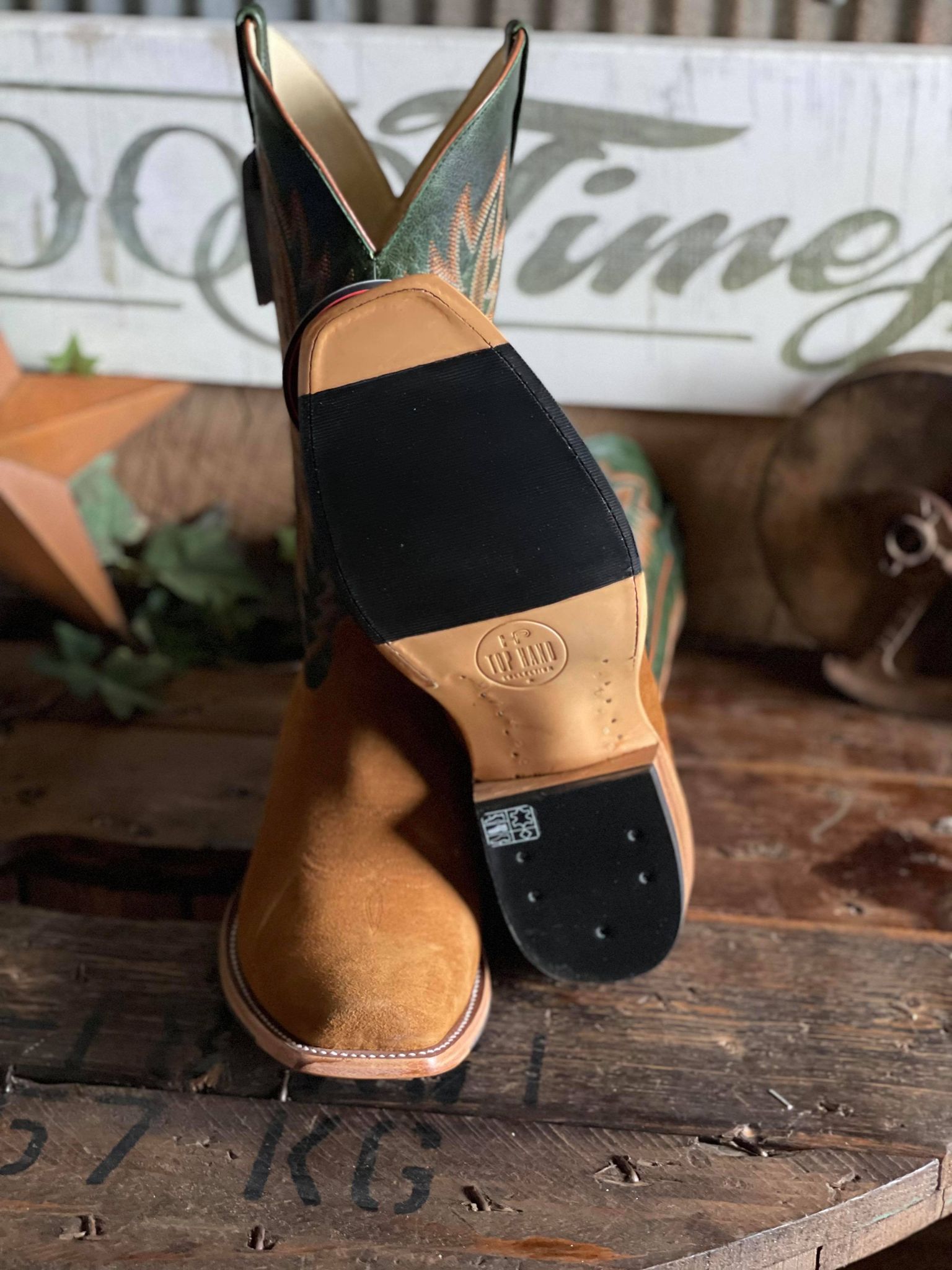 Horse Power Top Hand Collection Camel Suede-Men's Boots-Anderson Bean-Lucky J Boots & More, Women's, Men's, & Kids Western Store Located in Carthage, MO