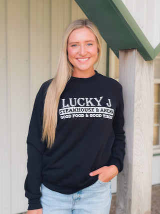 LJ Bella Sweatshirt-Sweatshirts-The Dugout-Lucky J Boots & More, Women's, Men's, & Kids Western Store Located in Carthage, MO