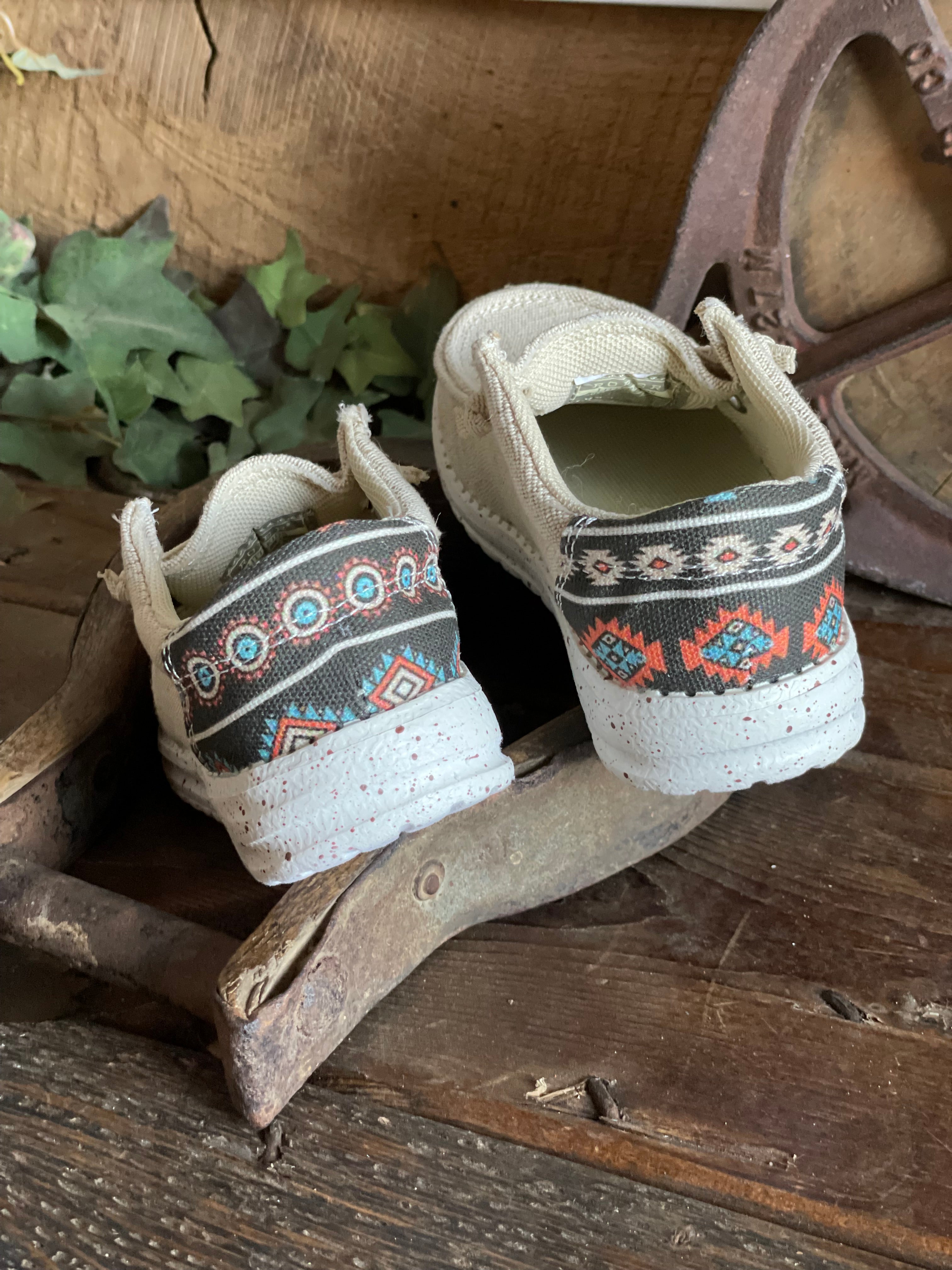 Little Kids Roper Hang Loose Sneaker in Tan-Kids Casual Shoes-Roper-Lucky J Boots & More, Women's, Men's, & Kids Western Store Located in Carthage, MO