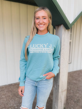 LJ Bella Sweatshirt-Sweatshirts-The Dugout-Lucky J Boots & More, Women's, Men's, & Kids Western Store Located in Carthage, MO