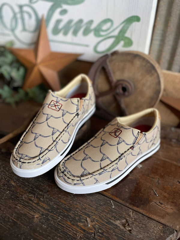 Twisted X Tan and Black Slip-on Kicks *FINAL SALE*-Women's Casual Shoes-Twisted X Boots-Lucky J Boots & More, Women's, Men's, & Kids Western Store Located in Carthage, MO
