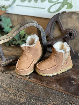 Infant Chukka Driving Mocs Fleece Lined ICA0021-Kids Boots-Twisted X Boots-Lucky J Boots & More, Women's, Men's, & Kids Western Store Located in Carthage, MO