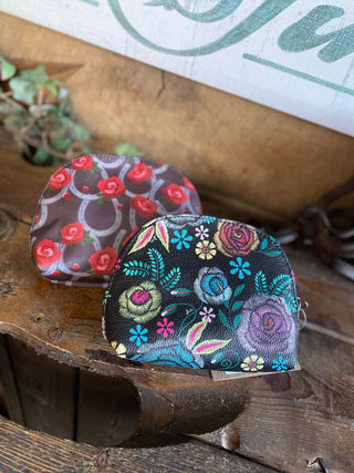 Justin Dome Cosmetic Pouch-Handbags-TRENDITIONS-Lucky J Boots & More, Women's, Men's, & Kids Western Store Located in Carthage, MO