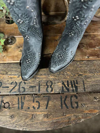 Lane Boots Cossette Boots in Jet Black *FINAL SALE*-Women's Boots-Lane Boots-Lucky J Boots & More, Women's, Men's, & Kids Western Store Located in Carthage, MO