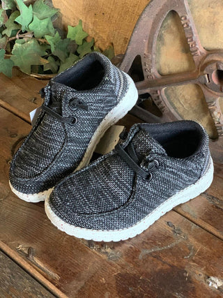 Little Kids Roper Hang Loose Sneaker in Black *FINAL SALE*-Kids Casual Shoes-Roper-Lucky J Boots & More, Women's, Men's, & Kids Western Store Located in Carthage, MO