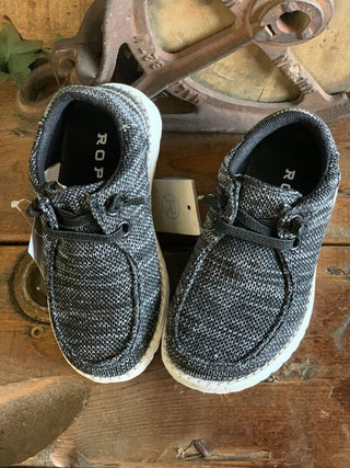 Little Kids Roper Hang Loose Sneaker in Black *FINAL SALE*-Kids Casual Shoes-Roper-Lucky J Boots & More, Women's, Men's, & Kids Western Store Located in Carthage, MO