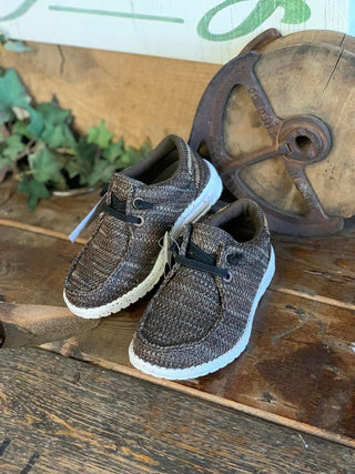 Little Kids Roper Hang Loose Sneaker in Brown *FINAL SALE*-Kids Casual Shoes-Roper-Lucky J Boots & More, Women's, Men's, & Kids Western Store Located in Carthage, MO