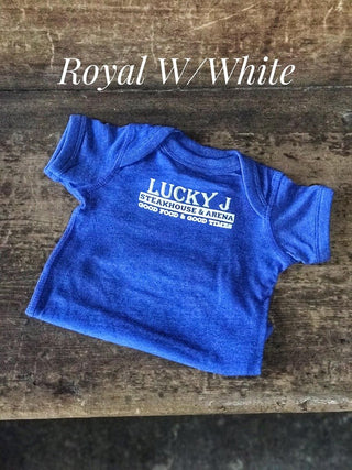 LJ Onesies-Baby Onesies-The Dugout-Lucky J Boots & More, Women's, Men's, & Kids Western Store Located in Carthage, MO