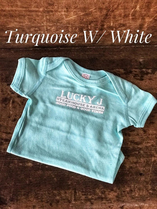 LJ Onesies-Baby Onesies-The Dugout-Lucky J Boots & More, Women's, Men's, & Kids Western Store Located in Carthage, MO
