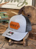 Heather Grey/Black Center Patch