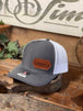 Charcoal/White Side Patch