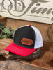 Black/White/Red Side Patch