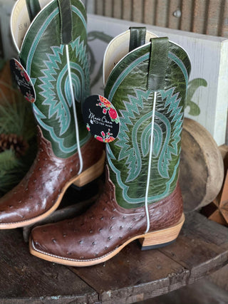 Women's Macie Bean Kango Tobacco Full Quill Ostrich Boot-Women's Boots-Macie Bean-Lucky J Boots & More, Women's, Men's, & Kids Western Store Located in Carthage, MO