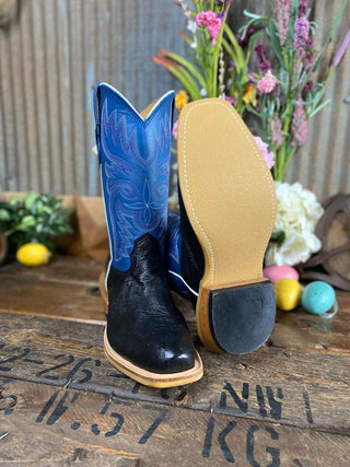 Mens Fenoglio Black Smooth Quill Ostrich Boot-Men's Boots-Fenoglio Boots-Lucky J Boots & More, Women's, Men's, & Kids Western Store Located in Carthage, MO