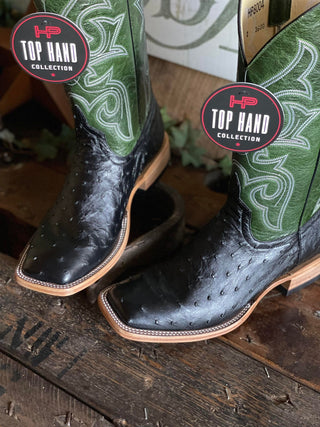 Men's Horse Power Black Full Quill Ostrich Boot-Men's Boots-Horse Power-Lucky J Boots & More, Women's, Men's, & Kids Western Store Located in Carthage, MO