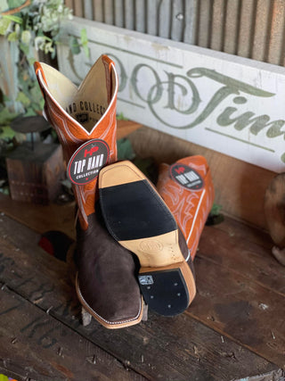 Men's Horse Power Chocolate Suede Boot-Men's Boots-Horse Power-Lucky J Boots & More, Women's, Men's, & Kids Western Store Located in Carthage, MO