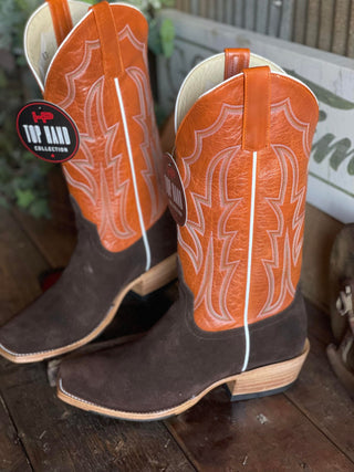 Men's Horse Power Chocolate Suede Boot-Men's Boots-Horse Power-Lucky J Boots & More, Women's, Men's, & Kids Western Store Located in Carthage, MO