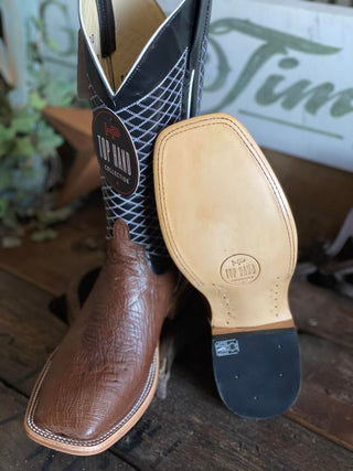 Men's Horse Power Kango Tobacco Smooth Quill Ostrich Boot-Men's Boots-Horse Power-Lucky J Boots & More, Women's, Men's, & Kids Western Store Located in Carthage, MO
