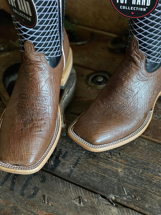 Men's Horse Power Kango Tobacco Smooth Quill Ostrich Boot-Men's Boots-Horse Power-Lucky J Boots & More, Women's, Men's, & Kids Western Store Located in Carthage, MO