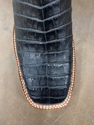 Men's Rod Patrick Black Caiman Boots *FINAL SALE*-Men's Boots-Rod Patrick-Lucky J Boots & More, Women's, Men's, & Kids Western Store Located in Carthage, MO