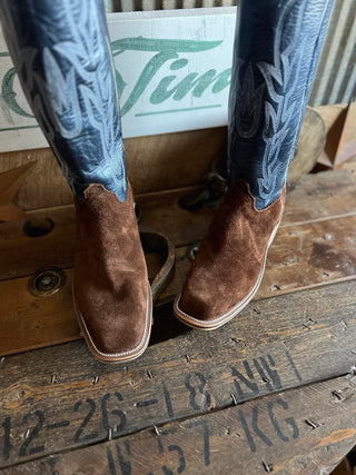 Olathe Mens Tall Top Reverse Raiz Waxy Kudu Boot-Men's Boots-Olathe-Lucky J Boots & More, Women's, Men's, & Kids Western Store Located in Carthage, MO