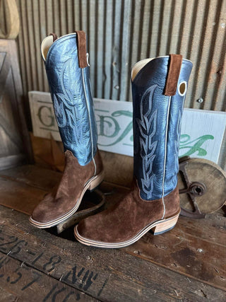 Olathe Mens Tall Top Reverse Raiz Waxy Kudu Boot-Men's Boots-Olathe-Lucky J Boots & More, Women's, Men's, & Kids Western Store Located in Carthage, MO