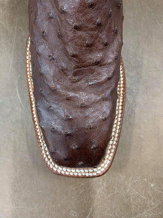 Rod Patrick Brown Full Quill Ostrich *FINAL SALE*-Men's Boots-Rod Patrick-Lucky J Boots & More, Women's, Men's, & Kids Western Store Located in Carthage, MO