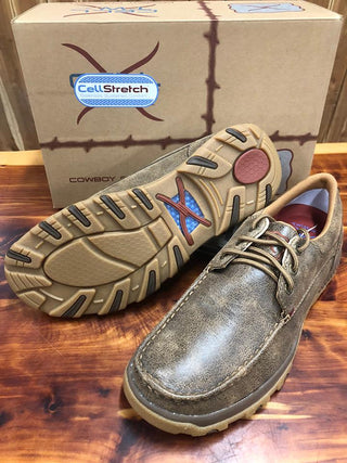 Twisted X CellStretch Casual Slip On Bomber Shoe *FINAL SALE*-Men's Casual Shoes-Twisted X Boots-Lucky J Boots & More, Women's, Men's, & Kids Western Store Located in Carthage, MO
